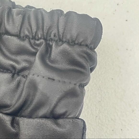 K too waxed fabric faux leather joggers pants L lg - Picture 11 of 16